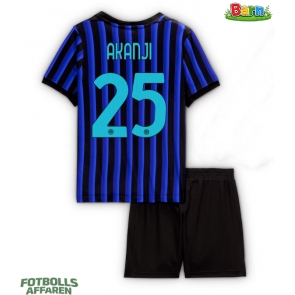 Inter Milan Manuel Akanji #25 Hemmaställ Barn 2025-26 Kortärmad (+ Korta byxor)